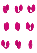 vibrerend ei – duale stimulatie met 2 eitjes en 10×10 standen – VIVE Roze VIVE by Shots - Afbeelding 5