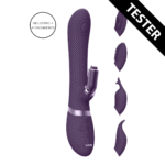 rabbit vibrator – Pulse Wave G-Spot & clitoris stimulatie – VIVE Etsu paars VIVE by Shots