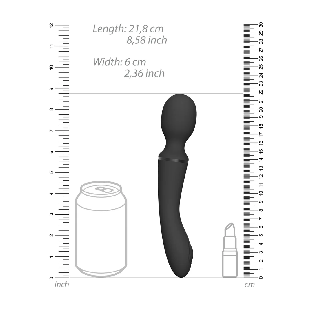 wand vibrator – dubbele motor & 10 standen – VIVE by Shots, paars VIVE by Shots - Afbeelding 7