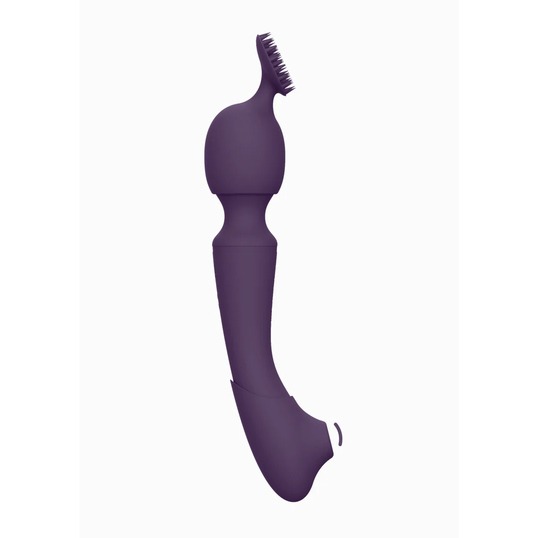 wand vibrator – dubbele motor & 10 standen – VIVE by Shots, paars VIVE by Shots - Afbeelding 9