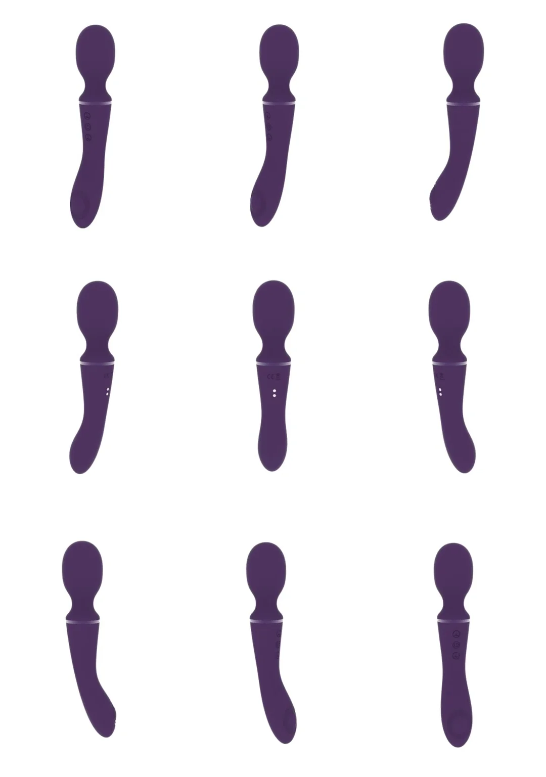 wand vibrator – dubbele motor & 10 standen – VIVE by Shots, paars VIVE by Shots - Afbeelding 12
