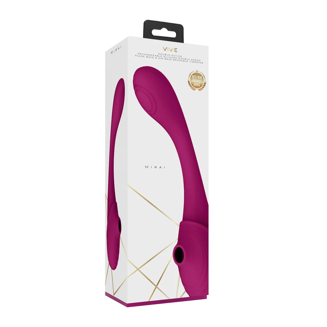 Duo vibrator met buigbaar ontwerp – Tester VIVE by Shots - Afbeelding 2