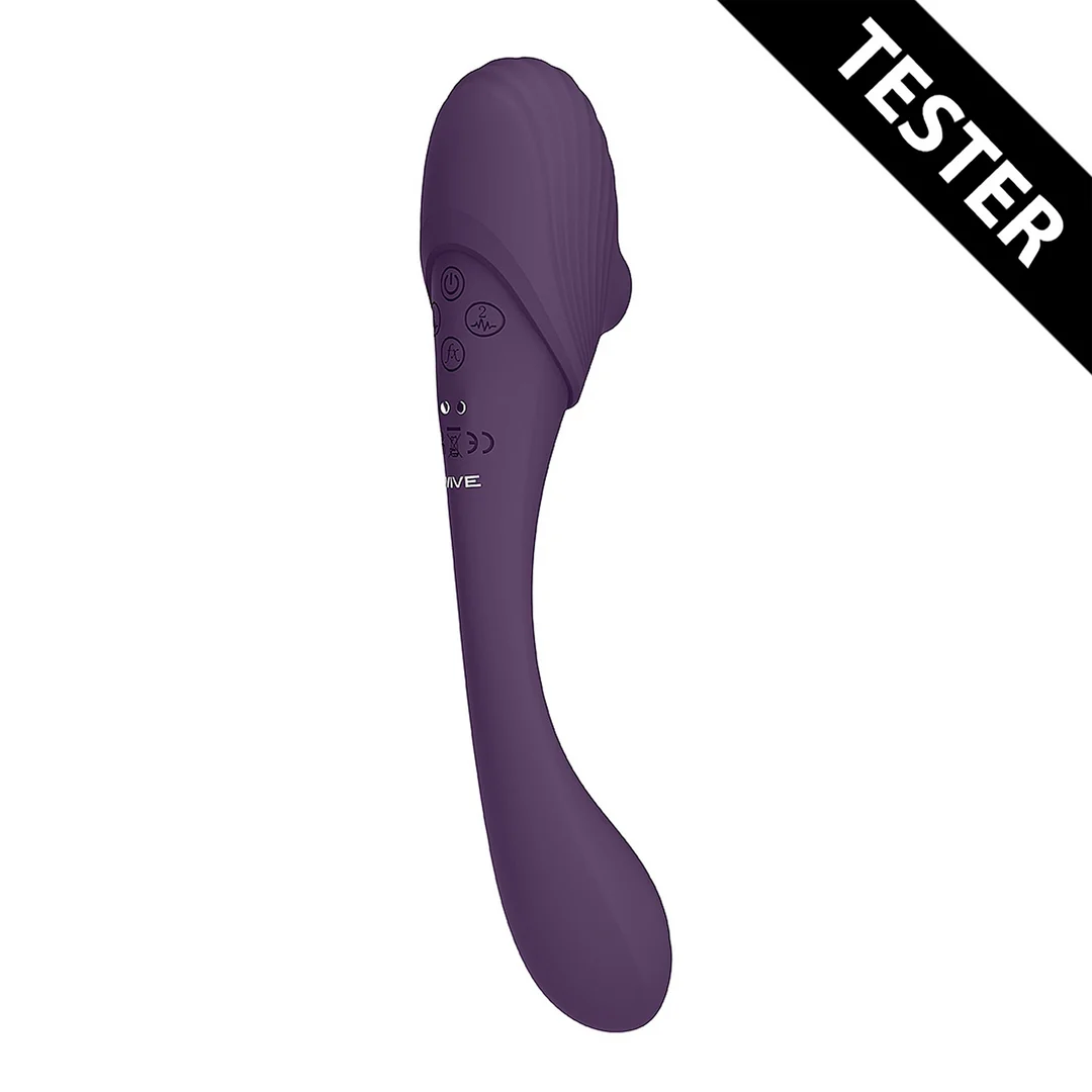 VIVE050PURTEST_1_1 Duo vibrator met buigbaar ontwerp β Tester VIVE by Shots - Afbeelding 1