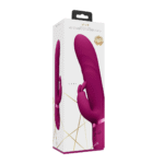 rabbit vibrator – vibrerende tip & roterende kralen – VIVE by Shots, roze VIVE by Shots - Afbeelding 2