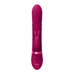 rabbit vibrator – vibrerende tip & roterende kralen – VIVE by Shots, roze VIVE by Shots - Afbeelding 4