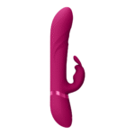 rabbit vibrator – vibrerende tip & roterende kralen – VIVE by Shots, roze VIVE by Shots - Afbeelding 5