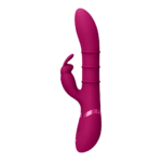 rabbit vibrator – op-en-neer bewegende ringen – VIVE paars VIVE by Shots - Afbeelding 3