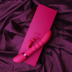 rabbit vibrator – op-en-neer bewegende ringen – VIVE paars VIVE by Shots - Afbeelding 6