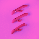 rabbit vibrator – op-en-neer bewegende ringen – VIVE paars VIVE by Shots - Afbeelding 7