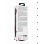 wand vibrator – dubbele eind met flapperende tong en dubbele motor – VIVE, paars VIVE by Shots - Afbeelding 3