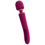 wand vibrator – dubbele eind met flapperende tong en dubbele motor – VIVE, paars VIVE by Shots - Afbeelding 4