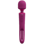 wand vibrator – dubbele eind met flapperende tong en dubbele motor – VIVE, paars VIVE by Shots - Afbeelding 6