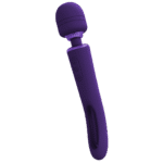 wand vibrator – dubbele eind met flapperende tong en dubbele motor – VIVE, paars VIVE by Shots - Afbeelding 9