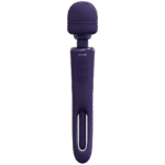 wand vibrator – dubbele eind met flapperende tong en dubbele motor – VIVE, paars VIVE by Shots - Afbeelding 11