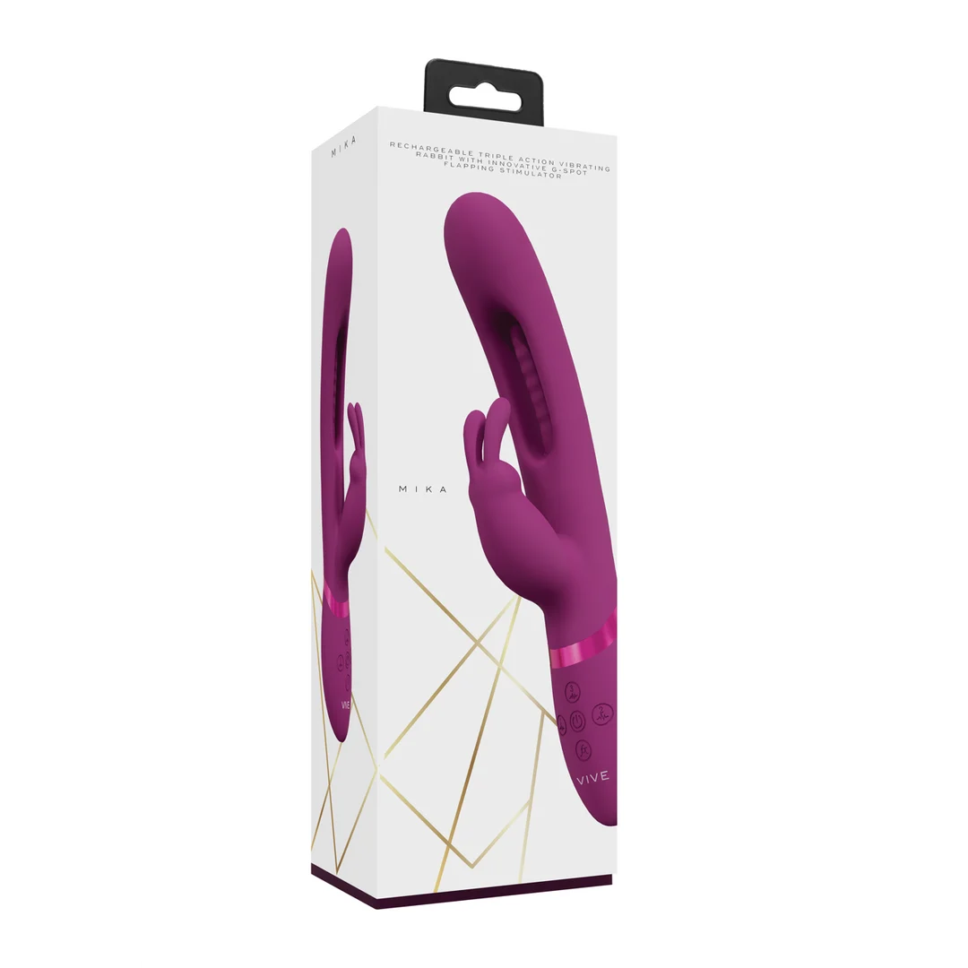 VIVE by Shots VIVE, rosa, vibratore rabbit a triplo motore con linguetta vibrante per il punto G - immagine 2
