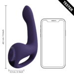 Rabbit vibrator – triple motor met come-hither en pulse wave – VIVE by Shots paars VIVE by Shots - Afbeelding 5