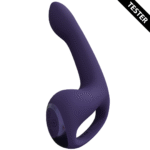 Rabbit vibrator – triple motor met come-hither en pulse wave – VIVE by Shots paars VIVE by Shots - Afbeelding 6
