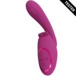 g-spot vibrator – drievoudige motor met pulse wave en vibrerende borstels – VIVE by Shots, roze