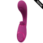 g-spot vibrator – drievoudige motor met pulse wave en vibrerende borstels – VIVE by Shots, roze - Afbeelding 3