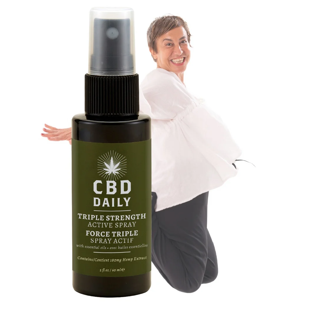 Earthly Body CBD Daily Active Spray met Drievoudige Actie 60 ml